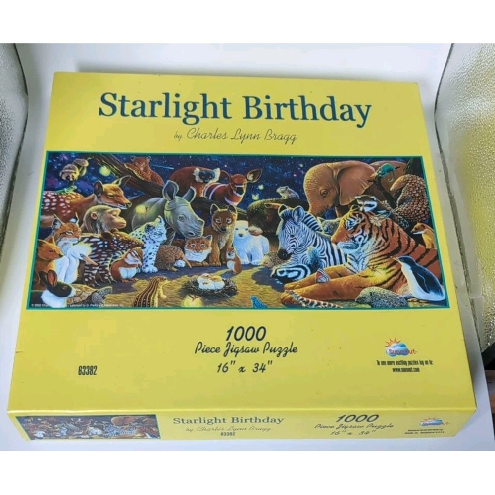 Starlight Birthday 1000 Piece Jigsaw Puzzle By Charles Lynn Bragg 16x34